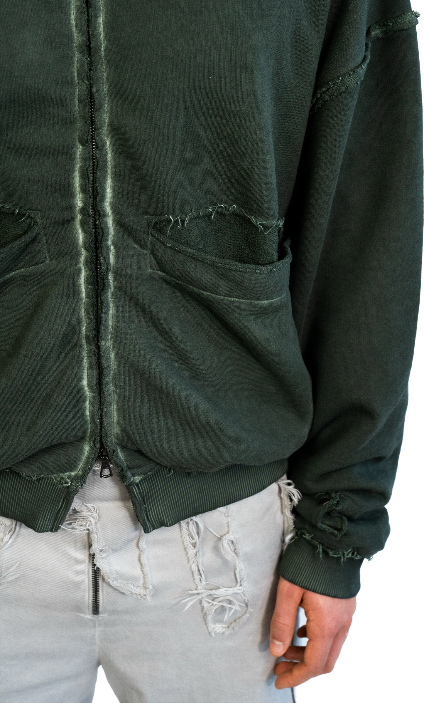 FOLDING ZIP UP - GREEN SLATE