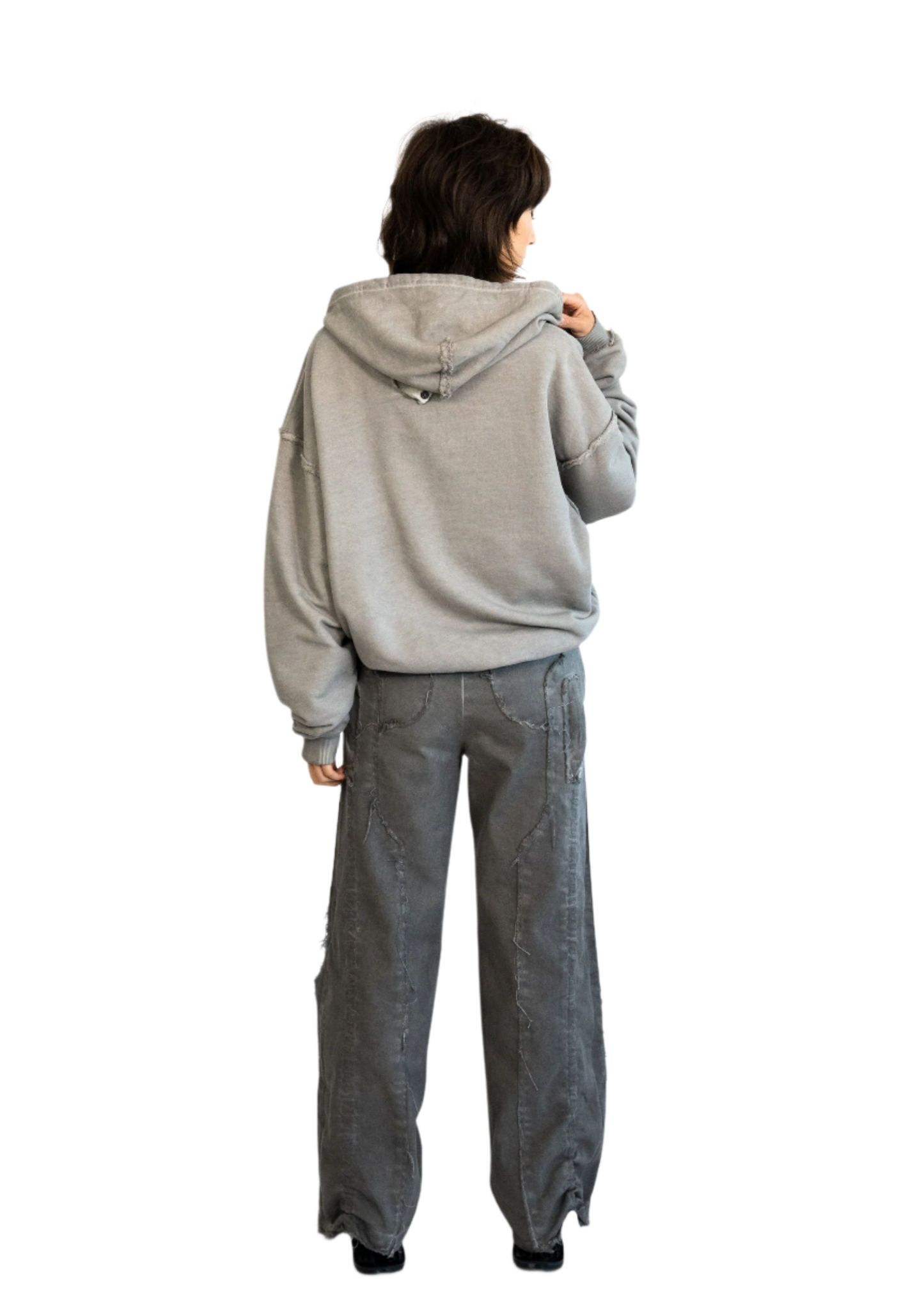 FOLDING ZIP UP - ASH