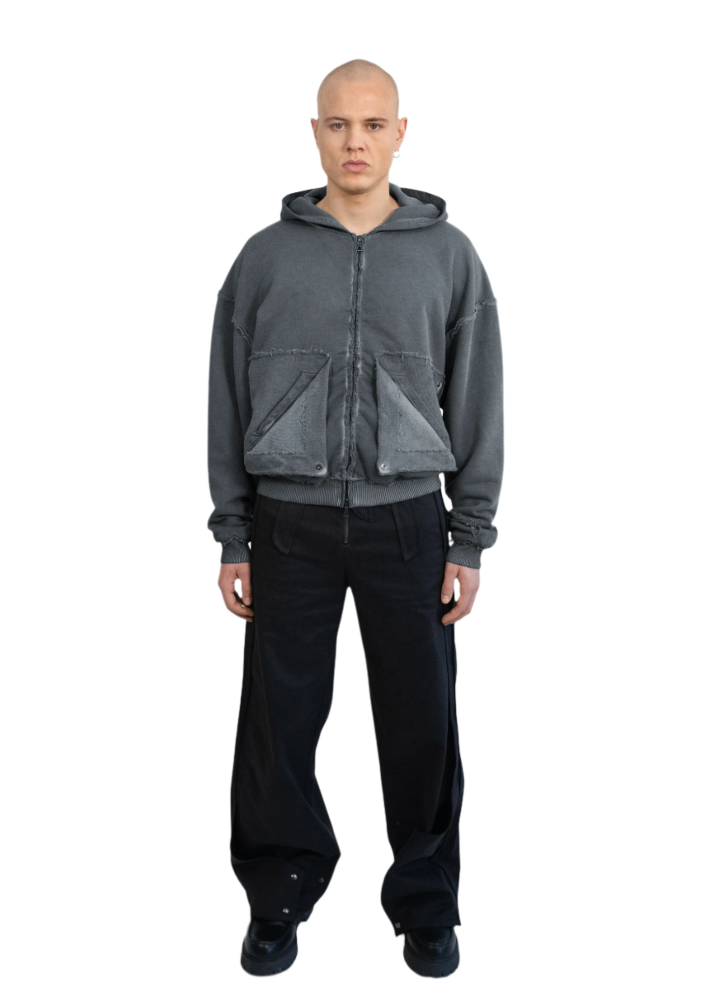 FOLDING ZIP UP - STONE