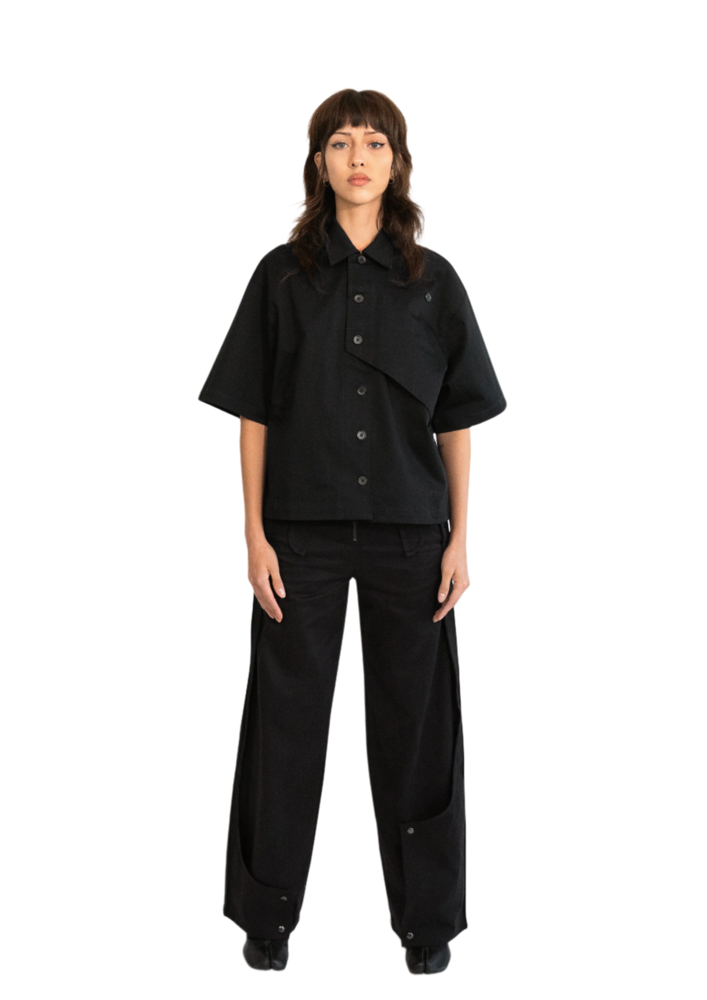 FOLDING SHIRT - BLACK