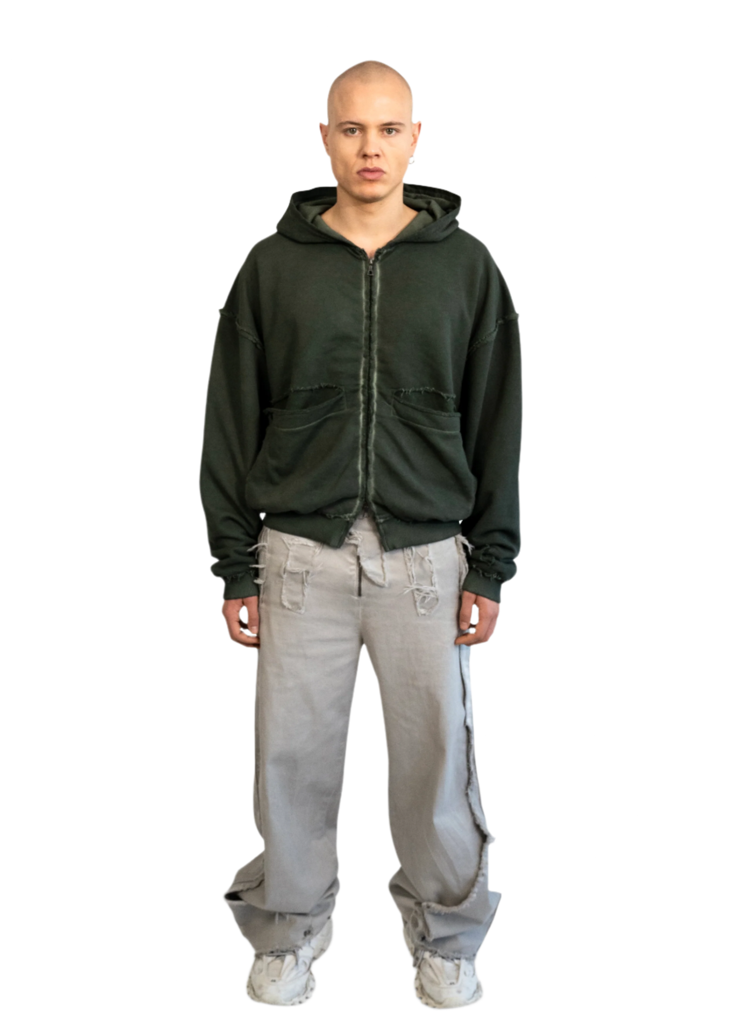FOLDING ZIP UP - GREEN SLATE