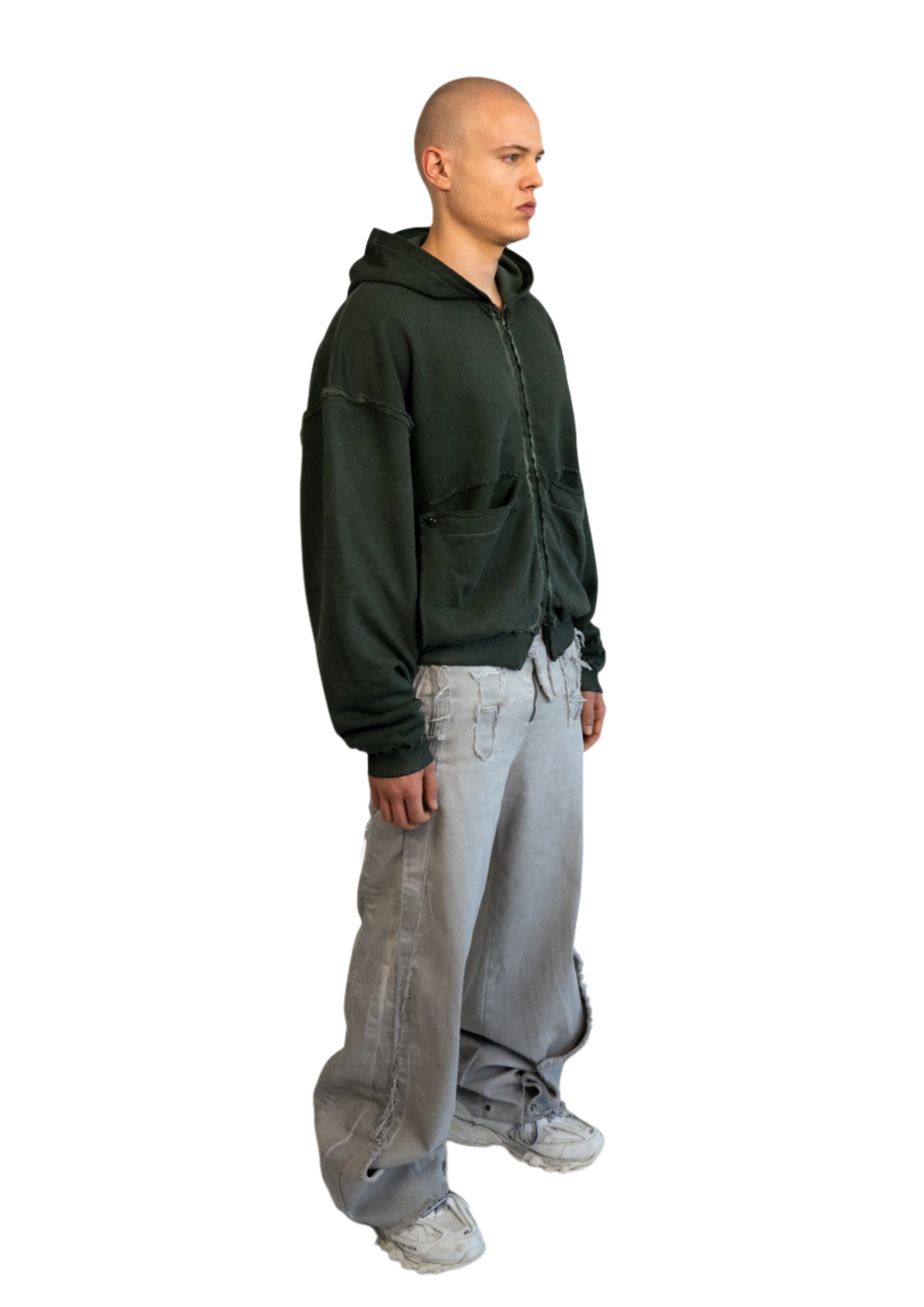 FOLDING ZIP UP - GREEN SLATE