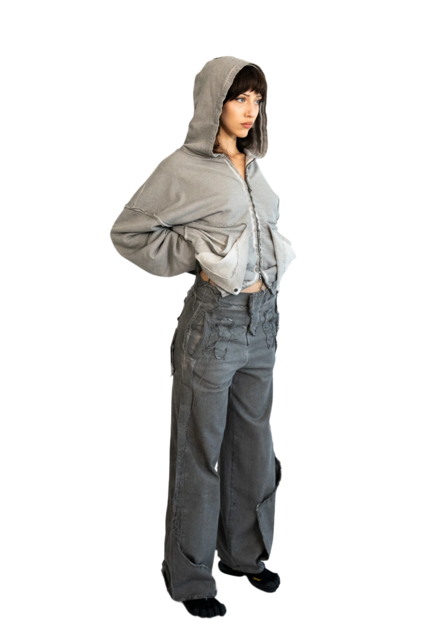 FOLDING ZIP UP - ASH