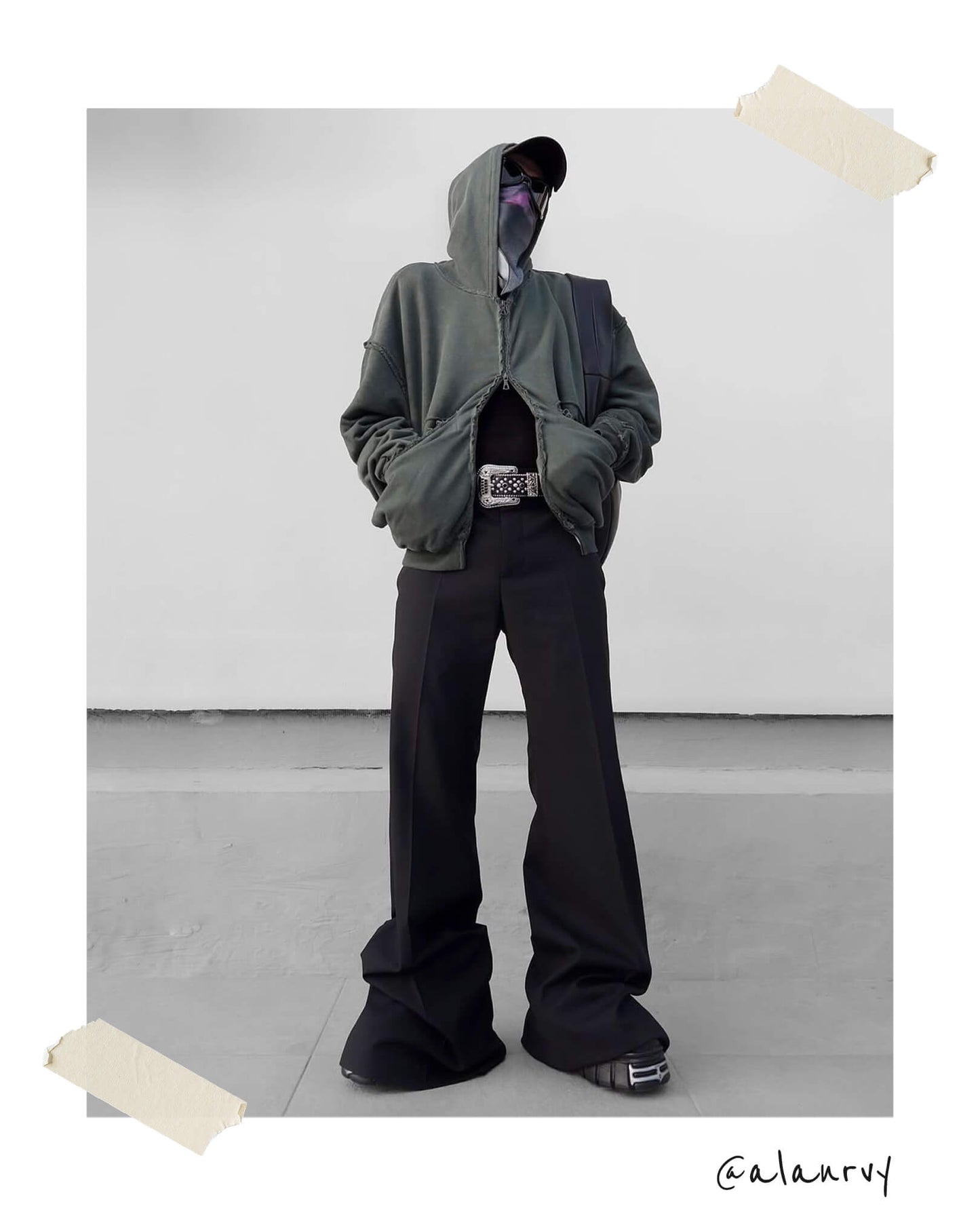 FOLDING ZIP UP - GREEN SLATE