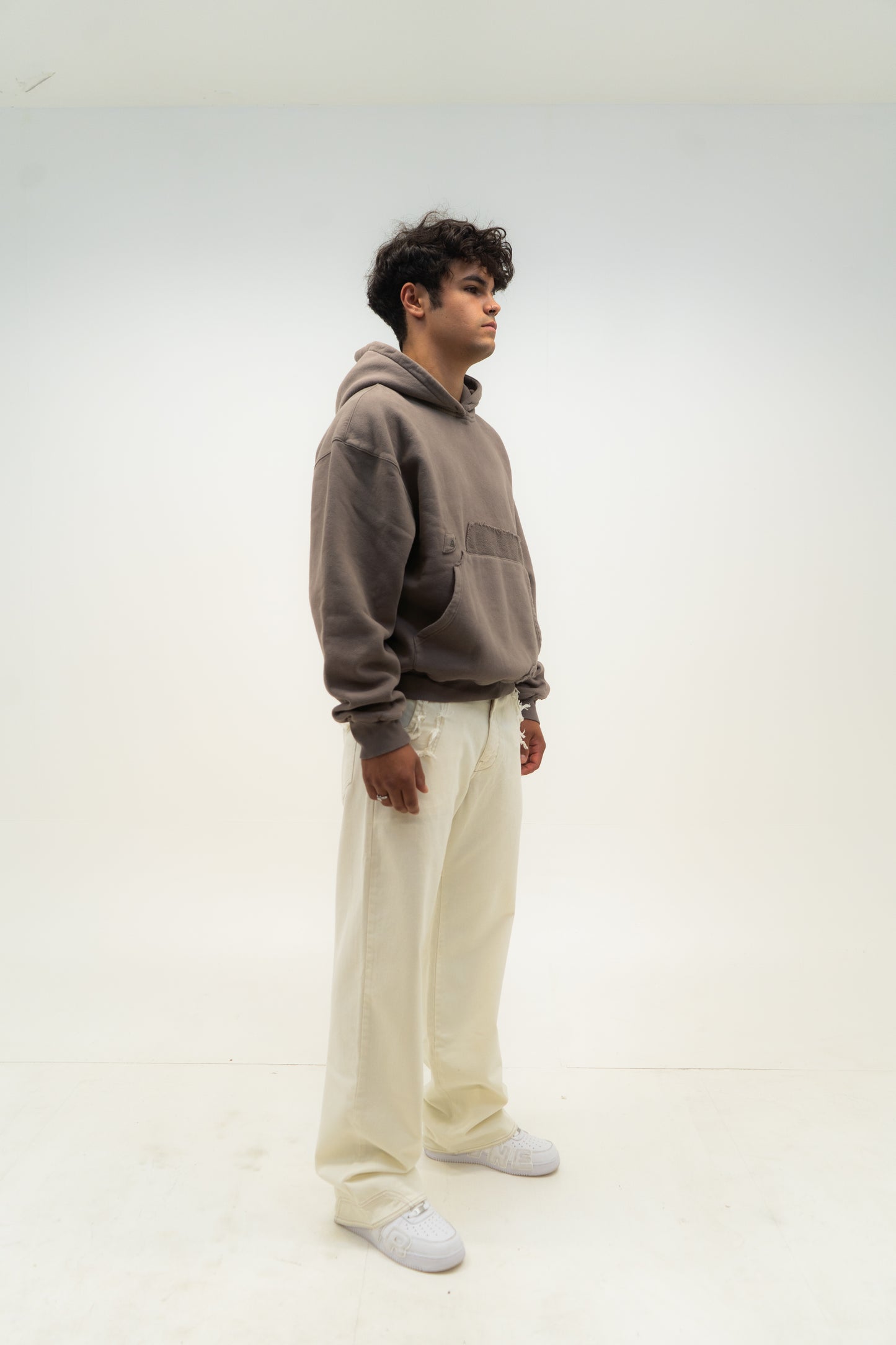 French Pocket Hoodie - Iron
