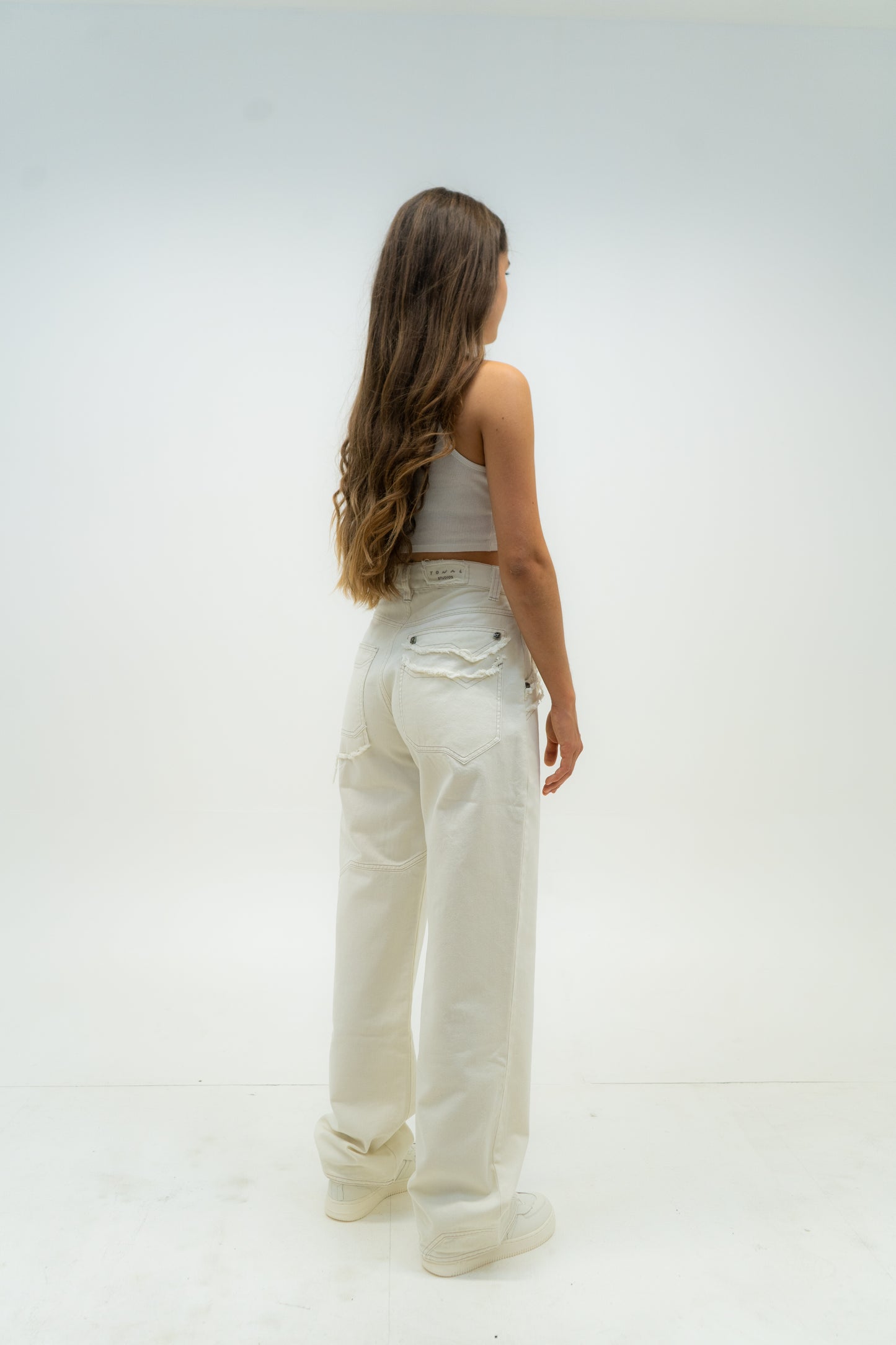 Frayed Denim - Cream