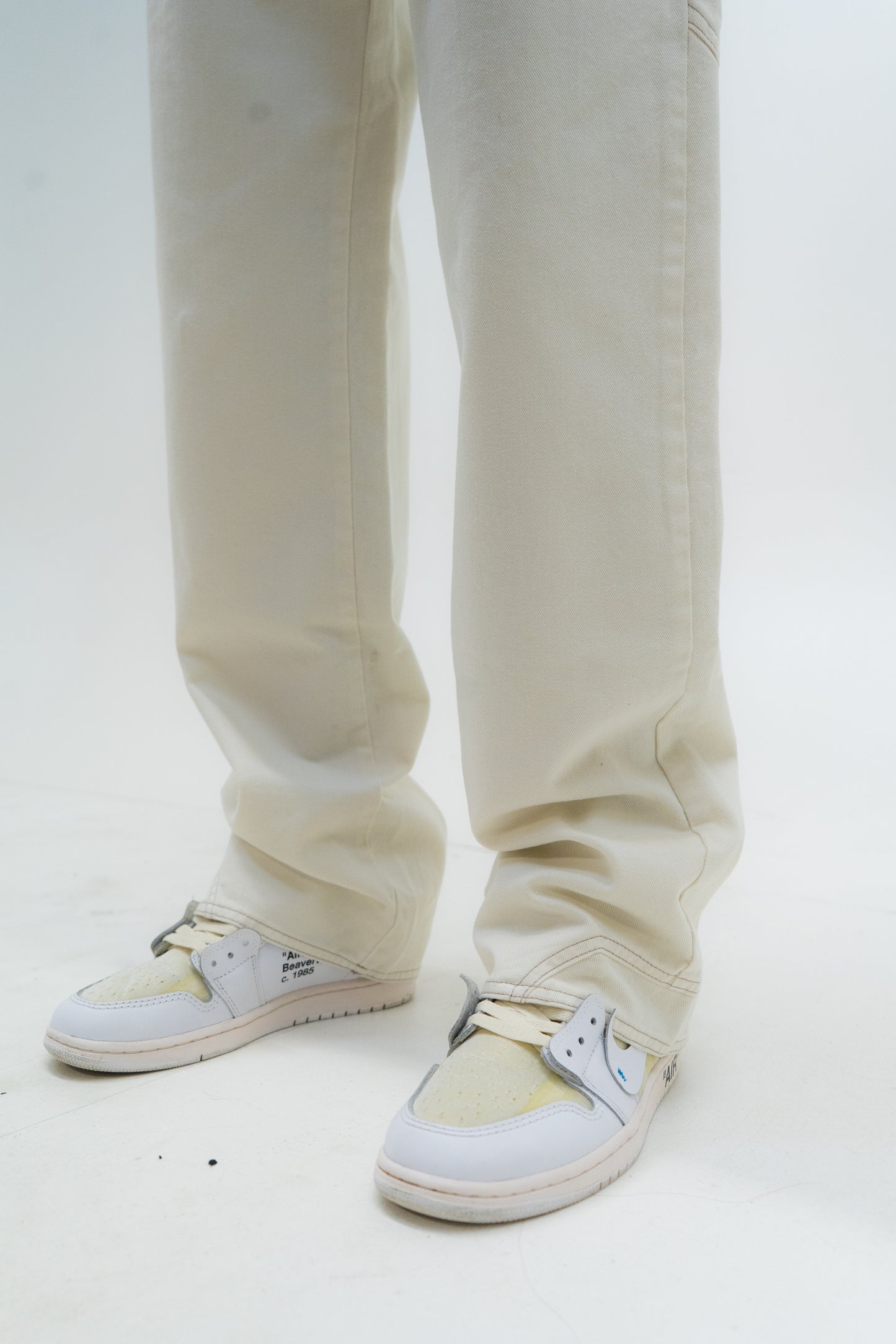 Frayed Denim - Cream