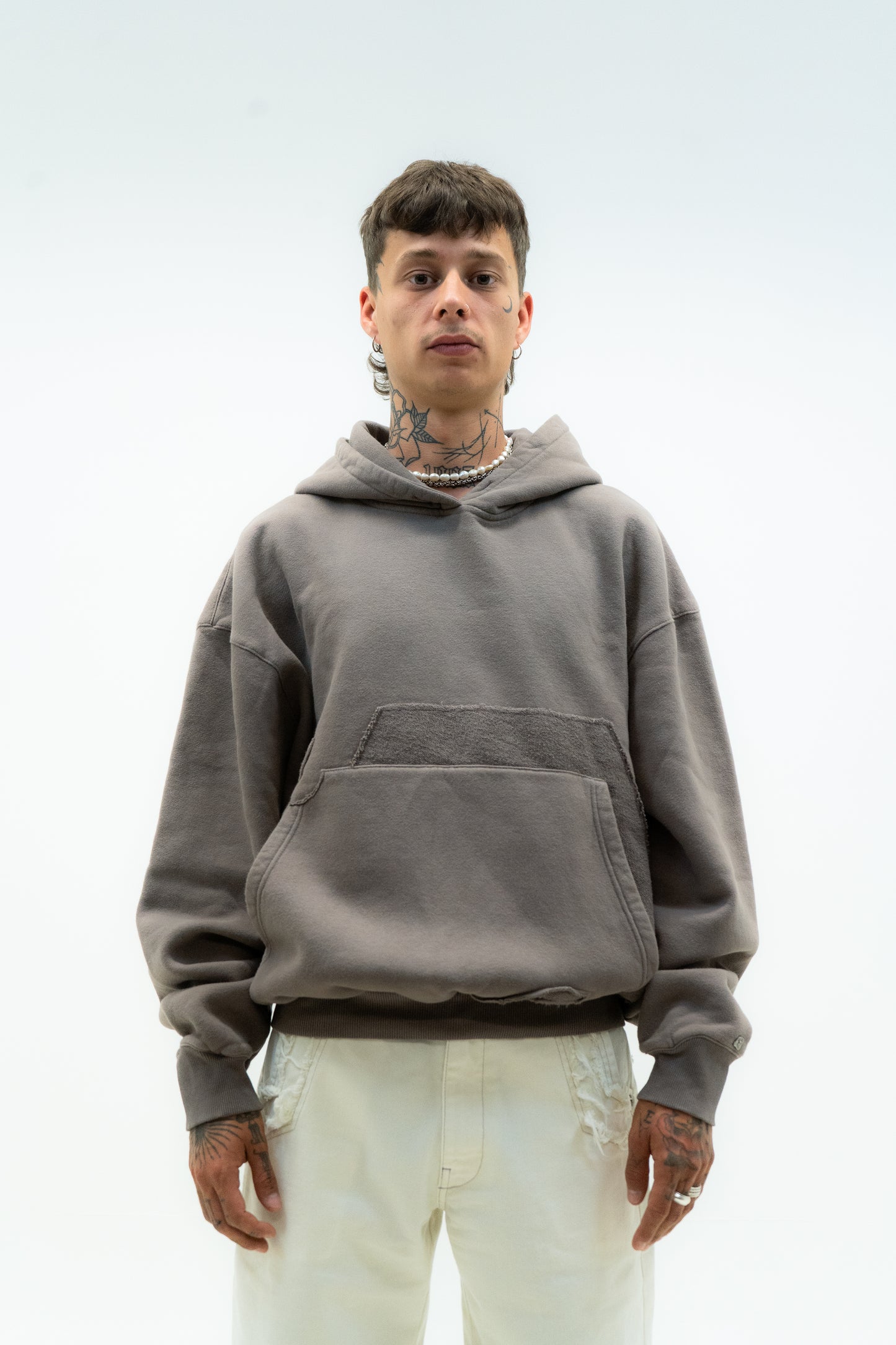 French Pocket Hoodie - Iron