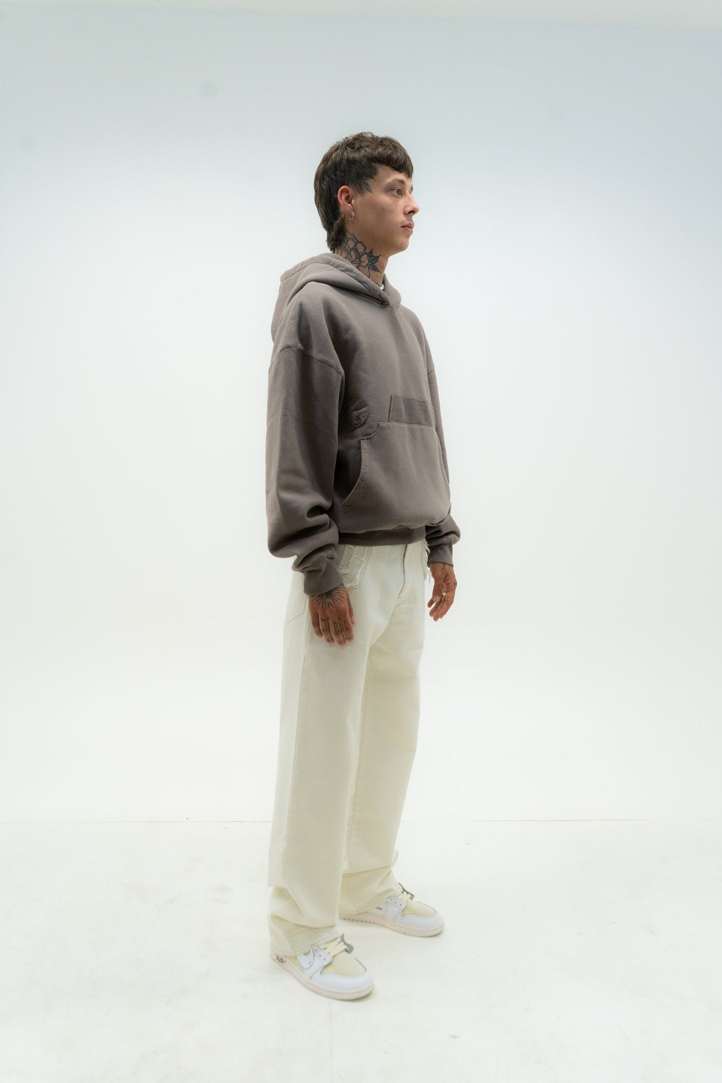 French Pocket Hoodie - Iron