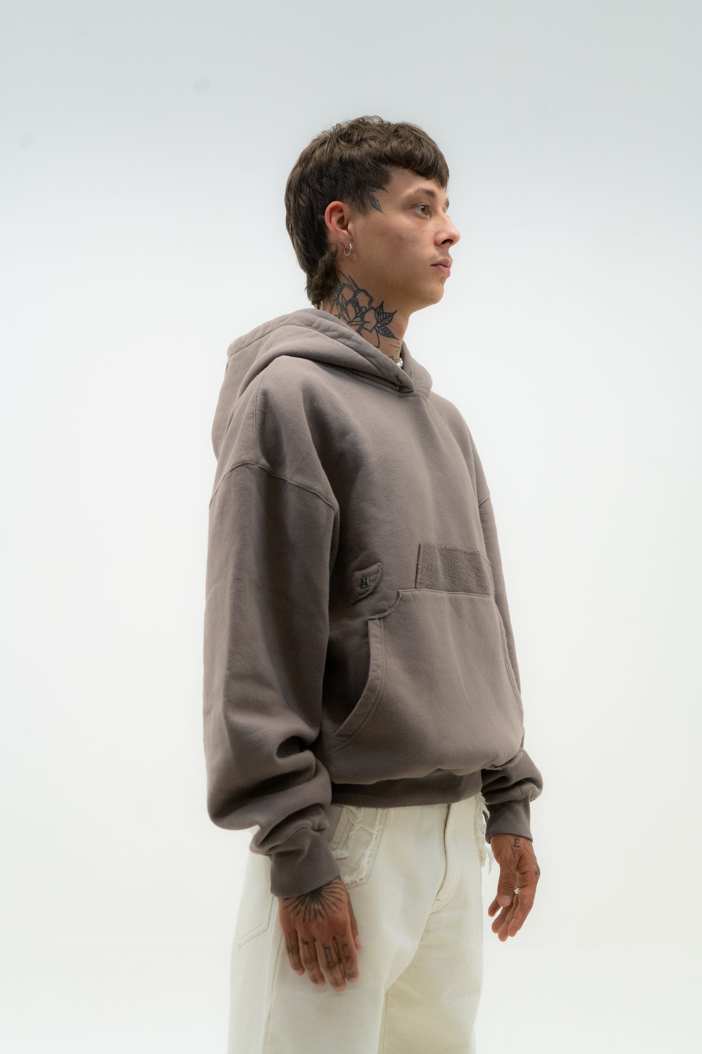 French Pocket Hoodie - Iron