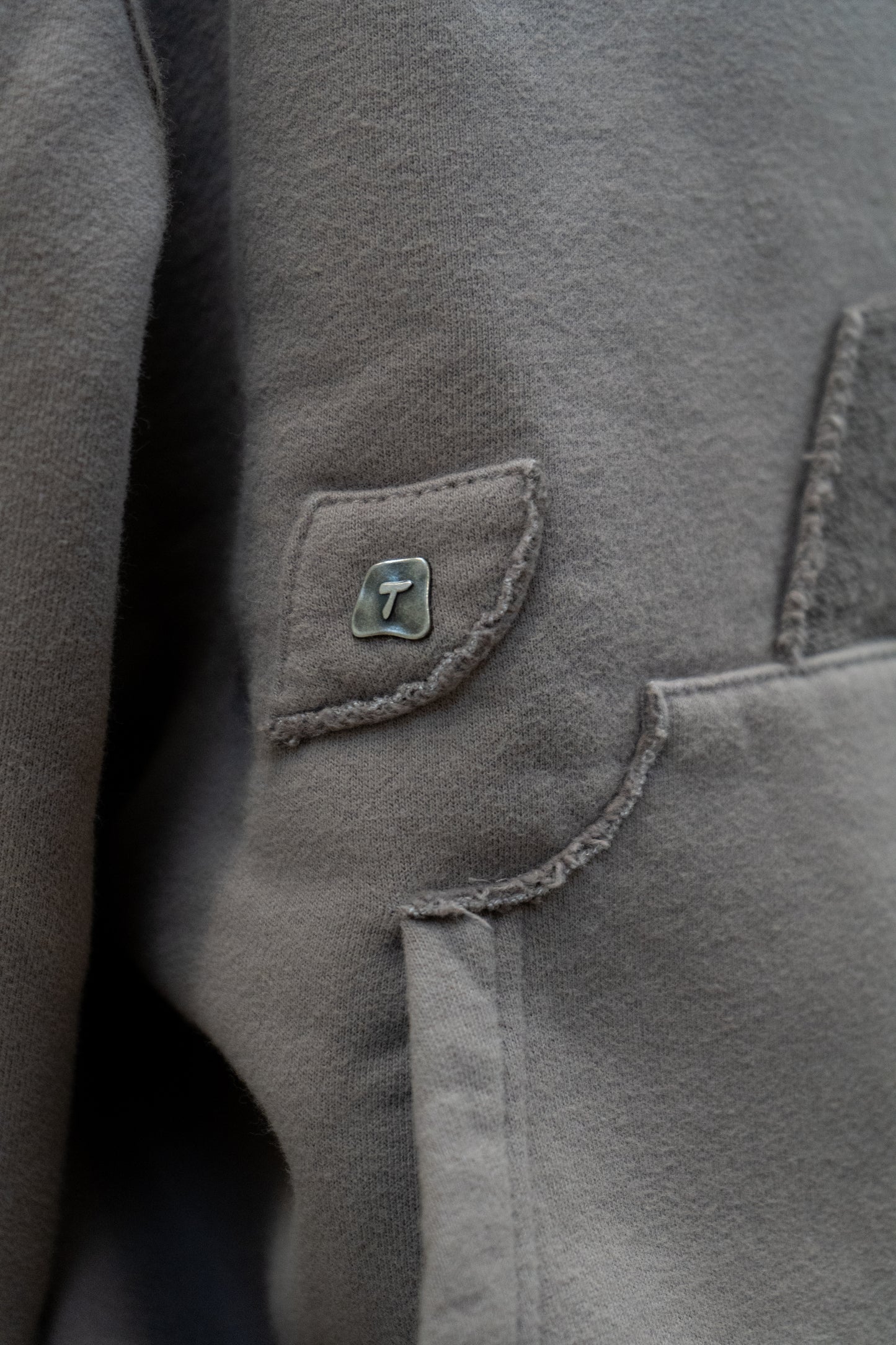 French Pocket Hoodie - Iron