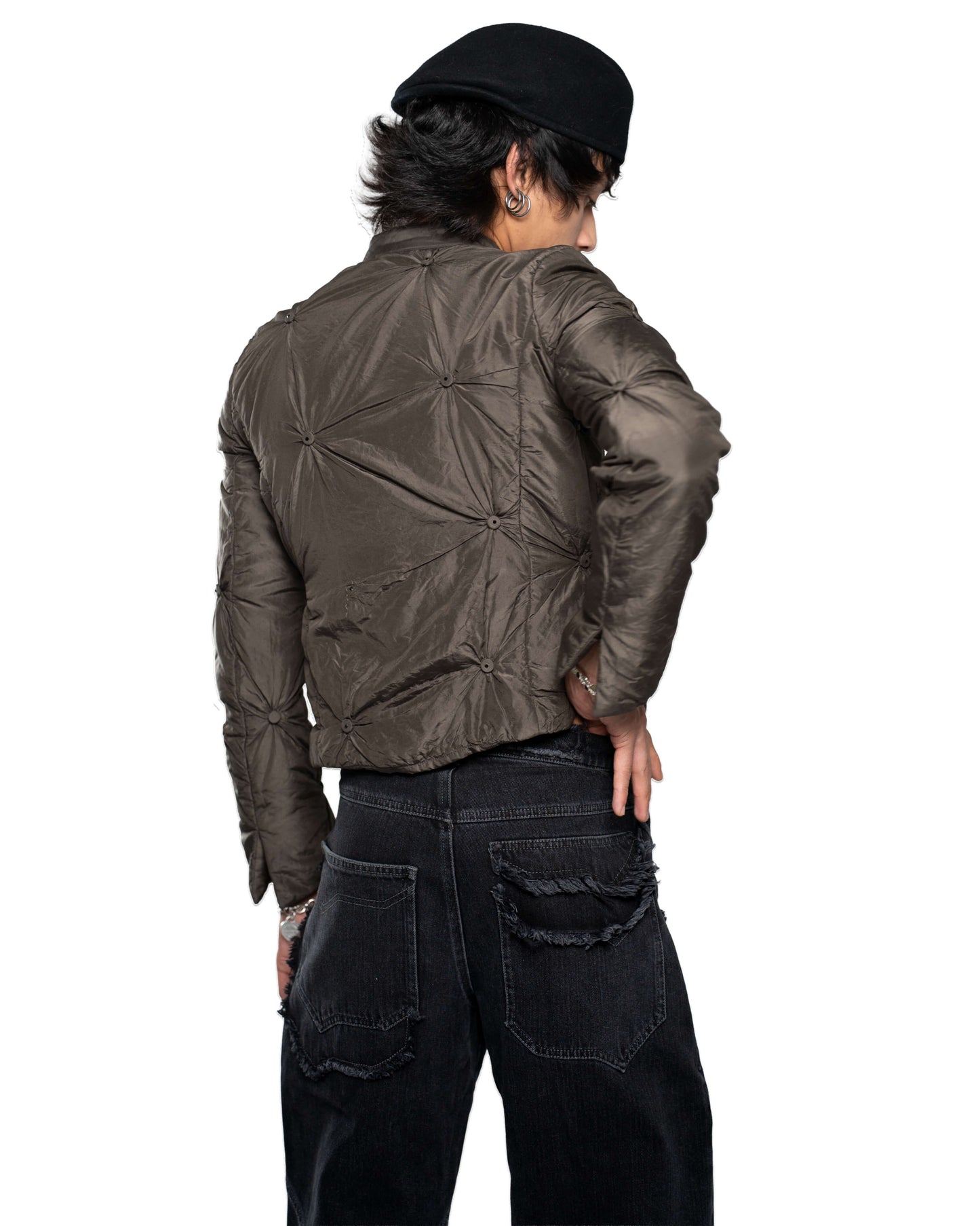 FRAYED DENIM - BLACK