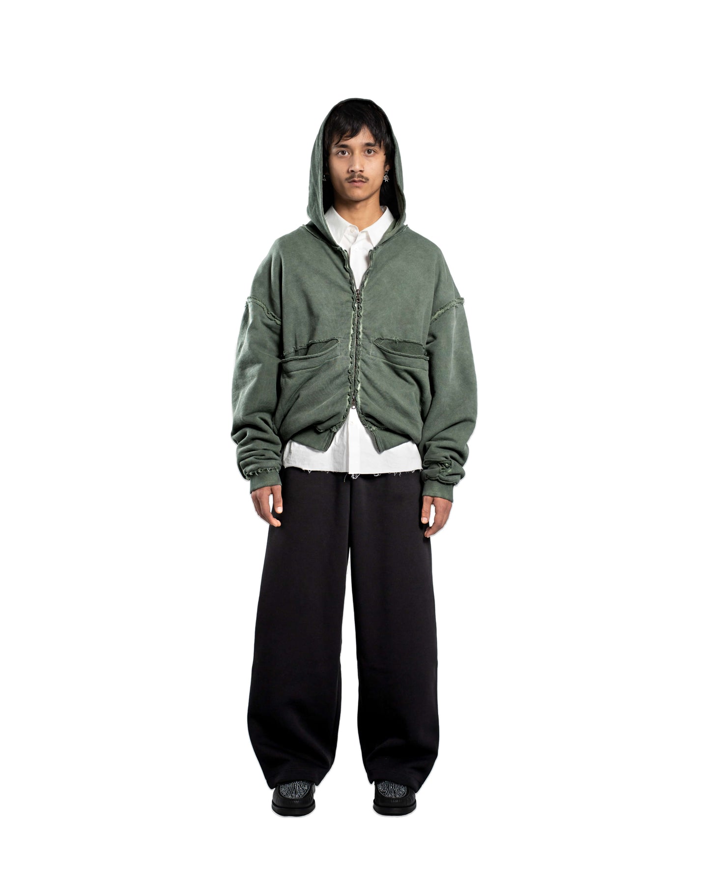 FOLDING ZIP UP - GREEN SLATE