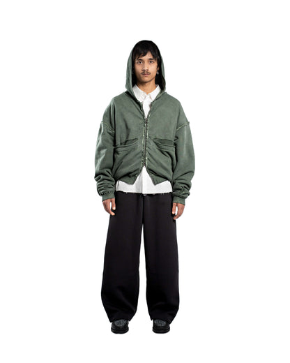 FOLDING ZIP UP - GREEN SLATE