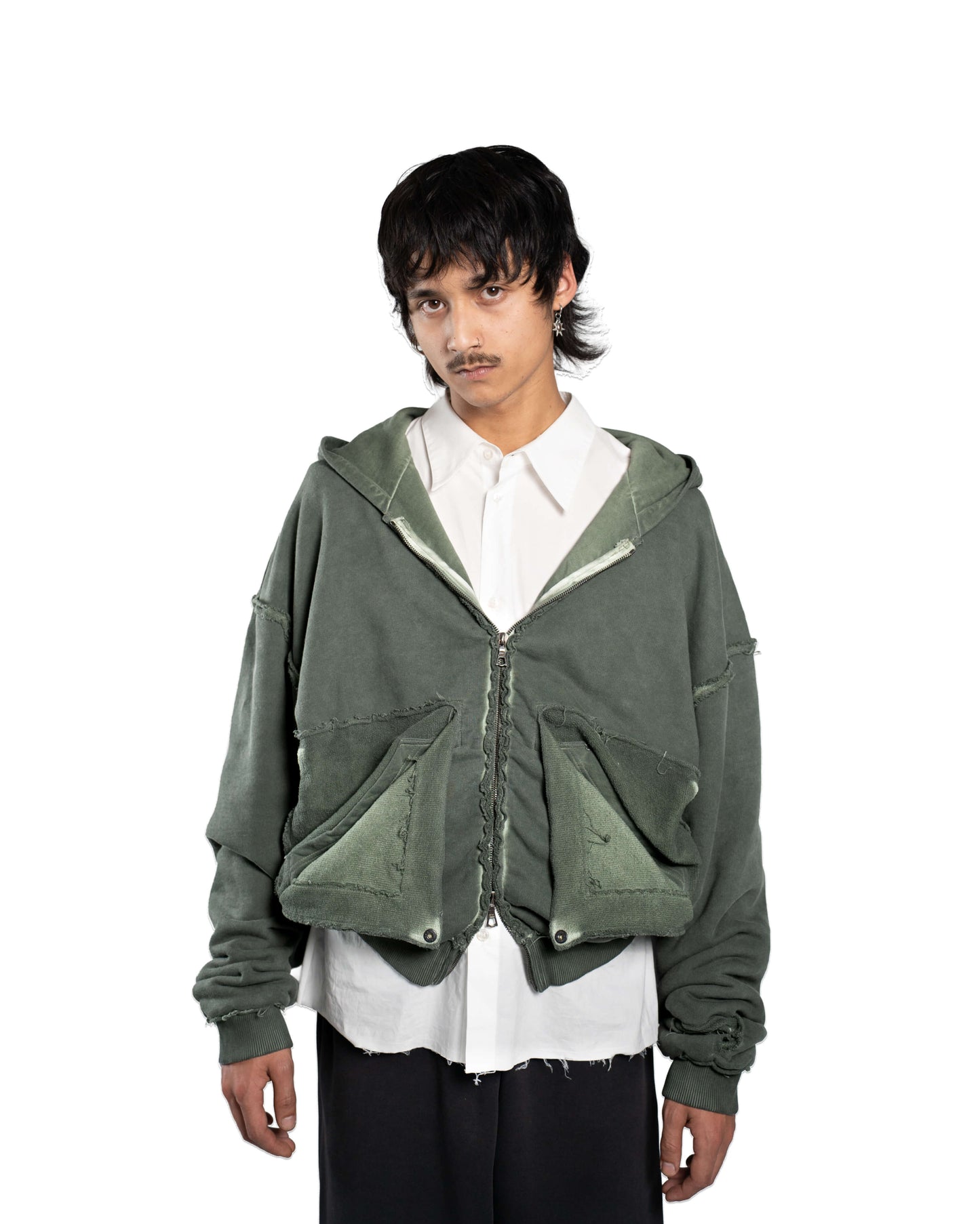 FOLDING ZIP UP - GREEN SLATE
