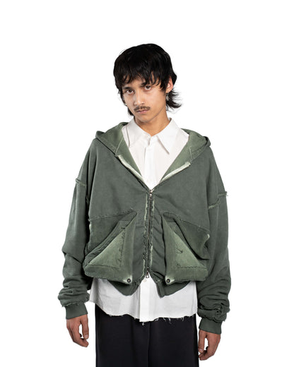 FOLDING ZIP UP - GREEN SLATE