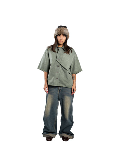 FOLDING SHIRT - GREEN SLATE