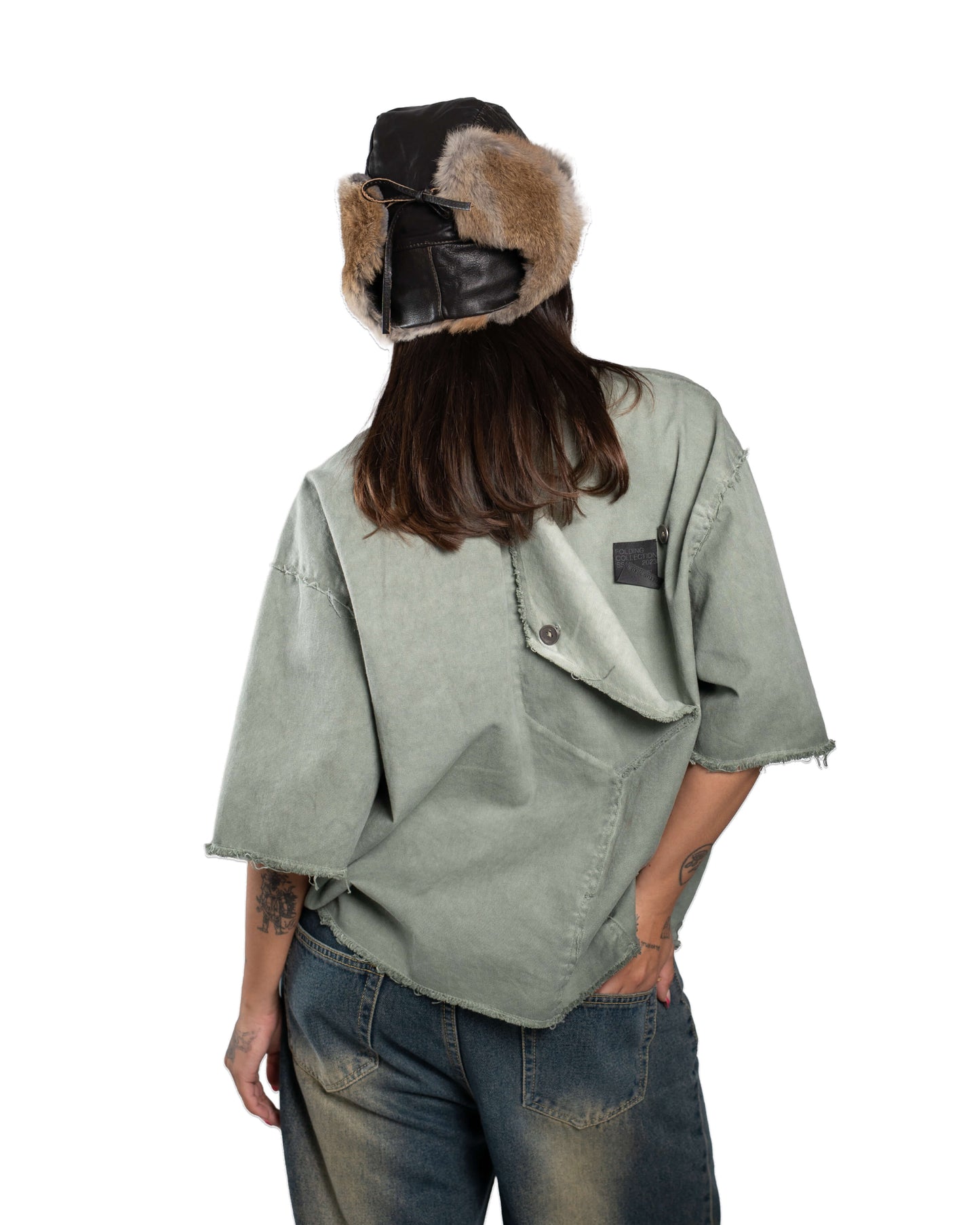 FOLDING SHIRT - GREEN SLATE