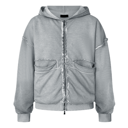 FOLDING ZIP UP - ASH