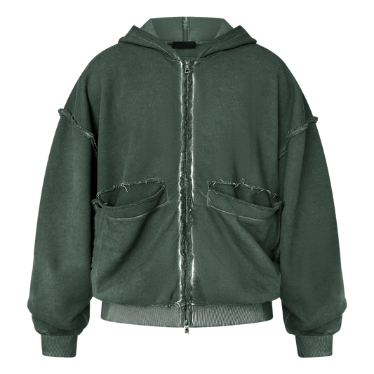 FOLDING ZIP UP - GREEN SLATE