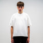 Wavy Neck T-Shirt - Raw White