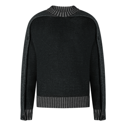 SCARF KNIT - BLACK