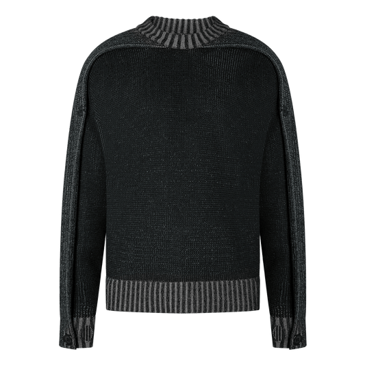 SCARF KNIT - BLACK