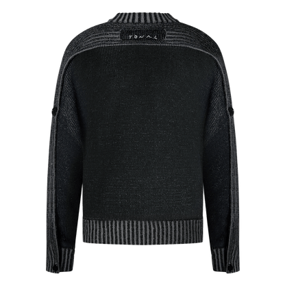 SCARF KNIT - BLACK