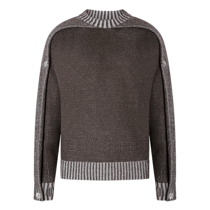 SCARF KNIT - BROWN