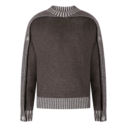 SCARF KNIT - BROWN