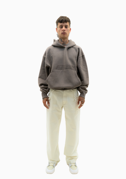 FRENCH POCKET HOODIE - IRON