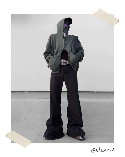 FOLDING ZIP UP - GREEN SLATE