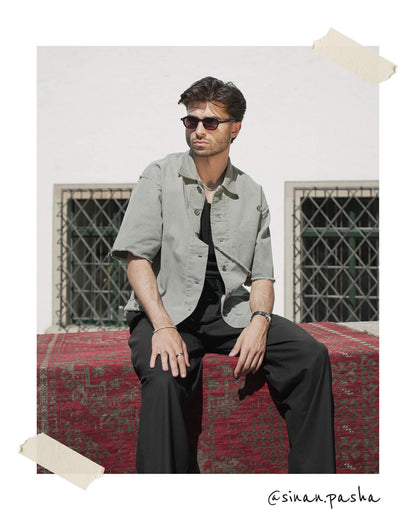 FOLDING SHIRT - GREEN SLATE