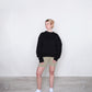 Wavy Neck Sweater - Black